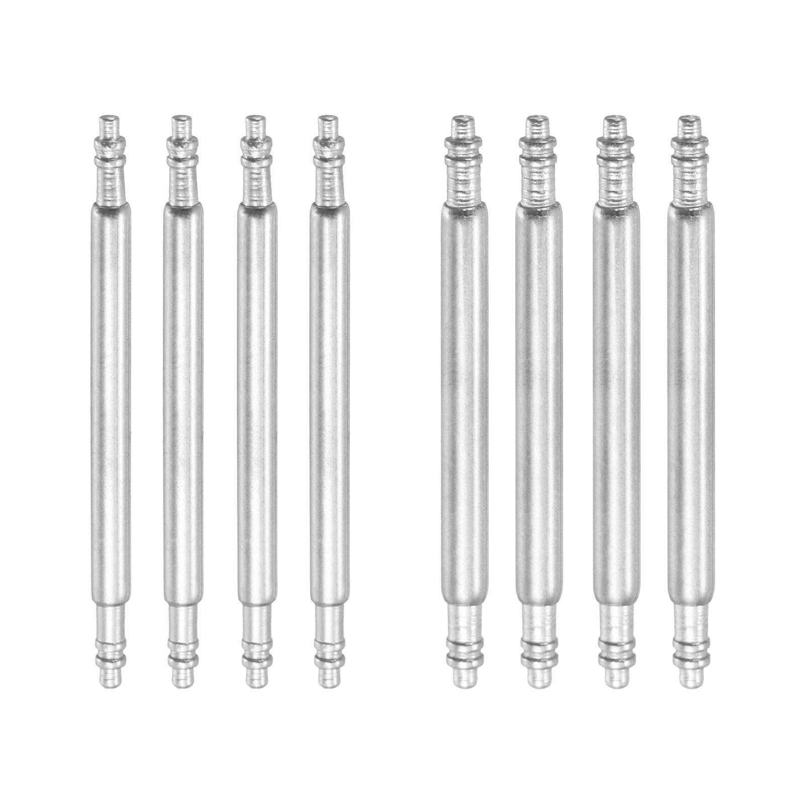 8pcs 20mm Watch Spring Bar Pins 1.5mm+1.8mm Diameter Stainless Steel Band Pins