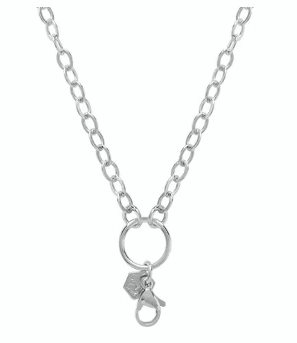 Authentic Origami Owl 18” – 36” Oval Link Convertible Toggle Chain Silver 18/36”