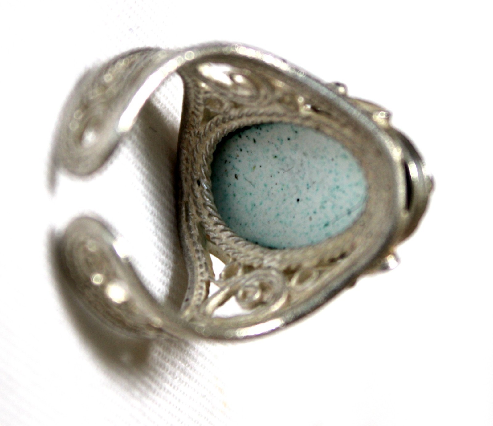 Vintage Russian Hand Painted Enamel Rings 3 Variation Finift Technique #94,96,97