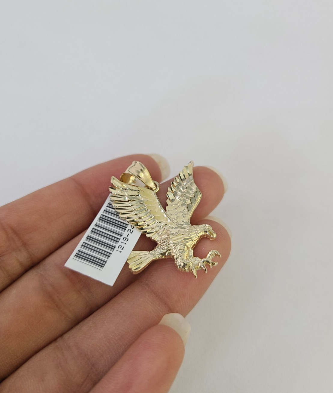 10k Flying Eagle Charm Pendant Yellow Gold REAL 10Kt Genuine