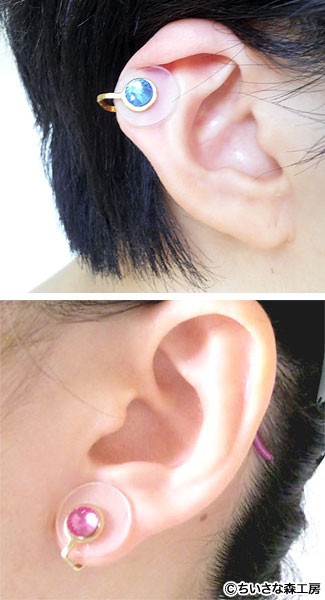 Easily Clip-On Keloid Pressure Earring Silicone Inside, Φ18mm, Clinic Recommend