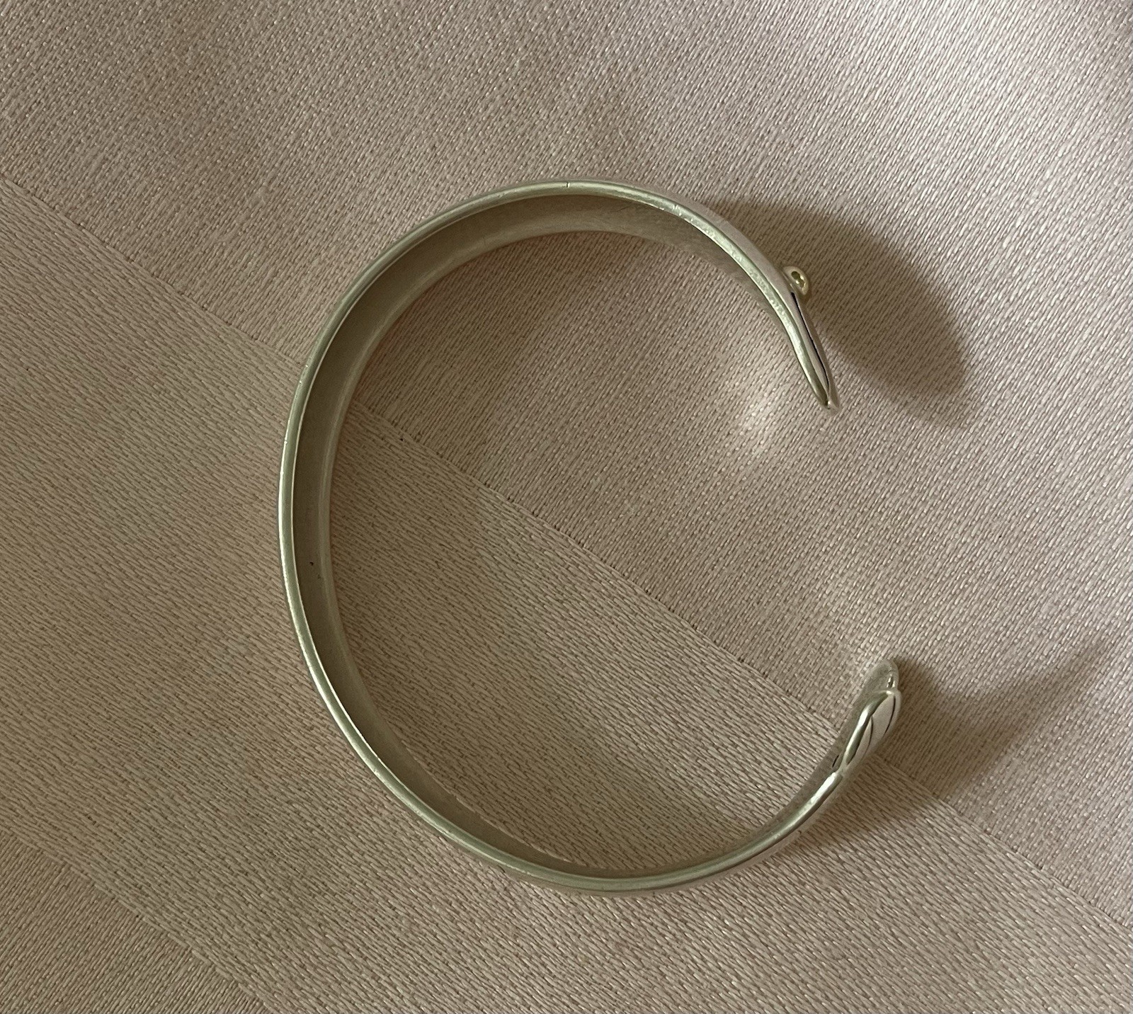 Eden Hand Arts Cape Cod Shiner Fish Cuff Bracelet Sterling Silver 14K Gold Eye