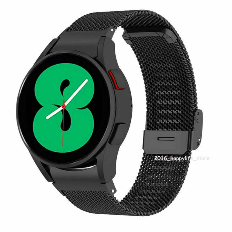 Fr Samsung Galaxy Watch 4 5 6 7 40/44/47 Classic Stainless Steel Mesh Band Strap
