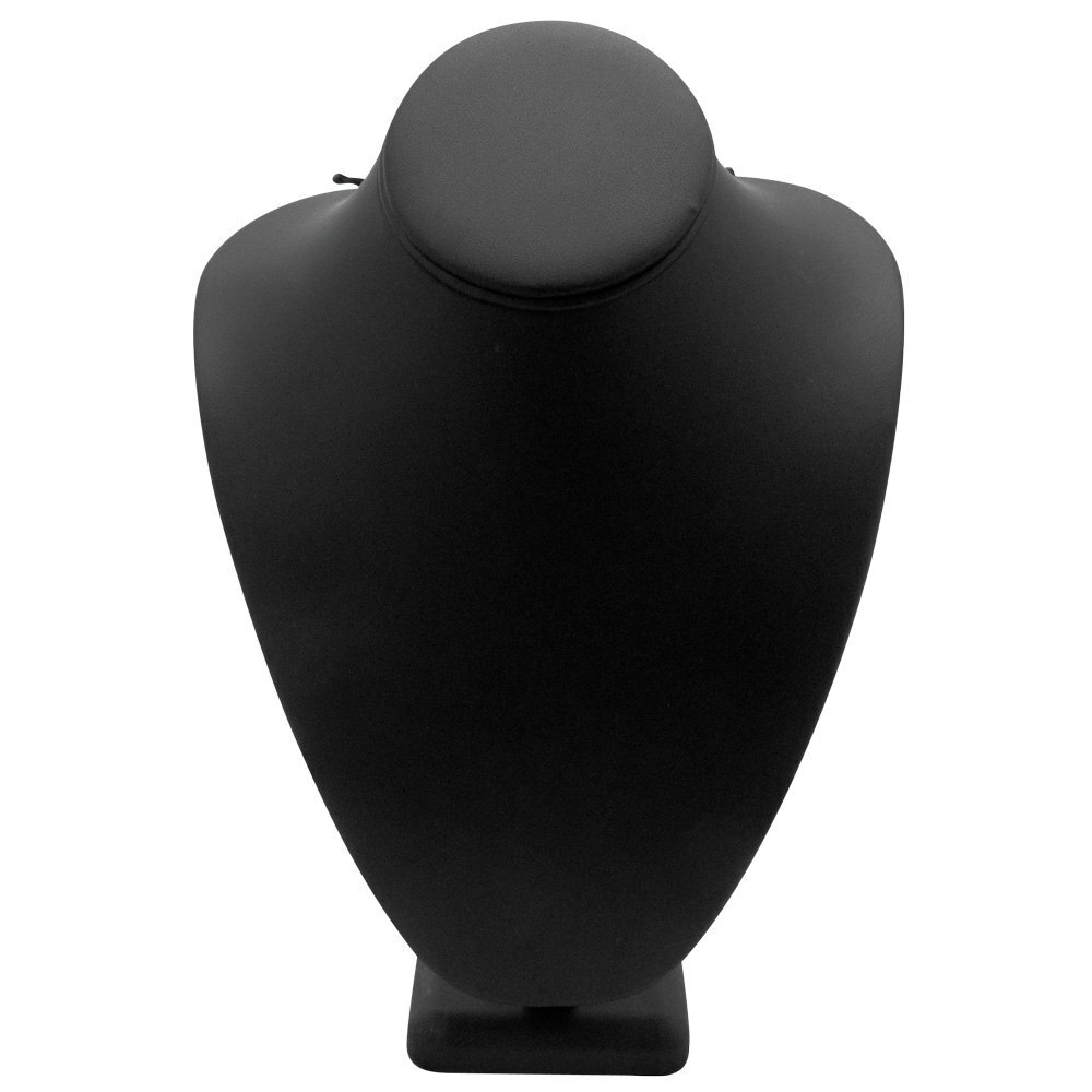 Black Leatherette Jewelry Necklace Bust Necklace Display Stand ~ 2 Styles