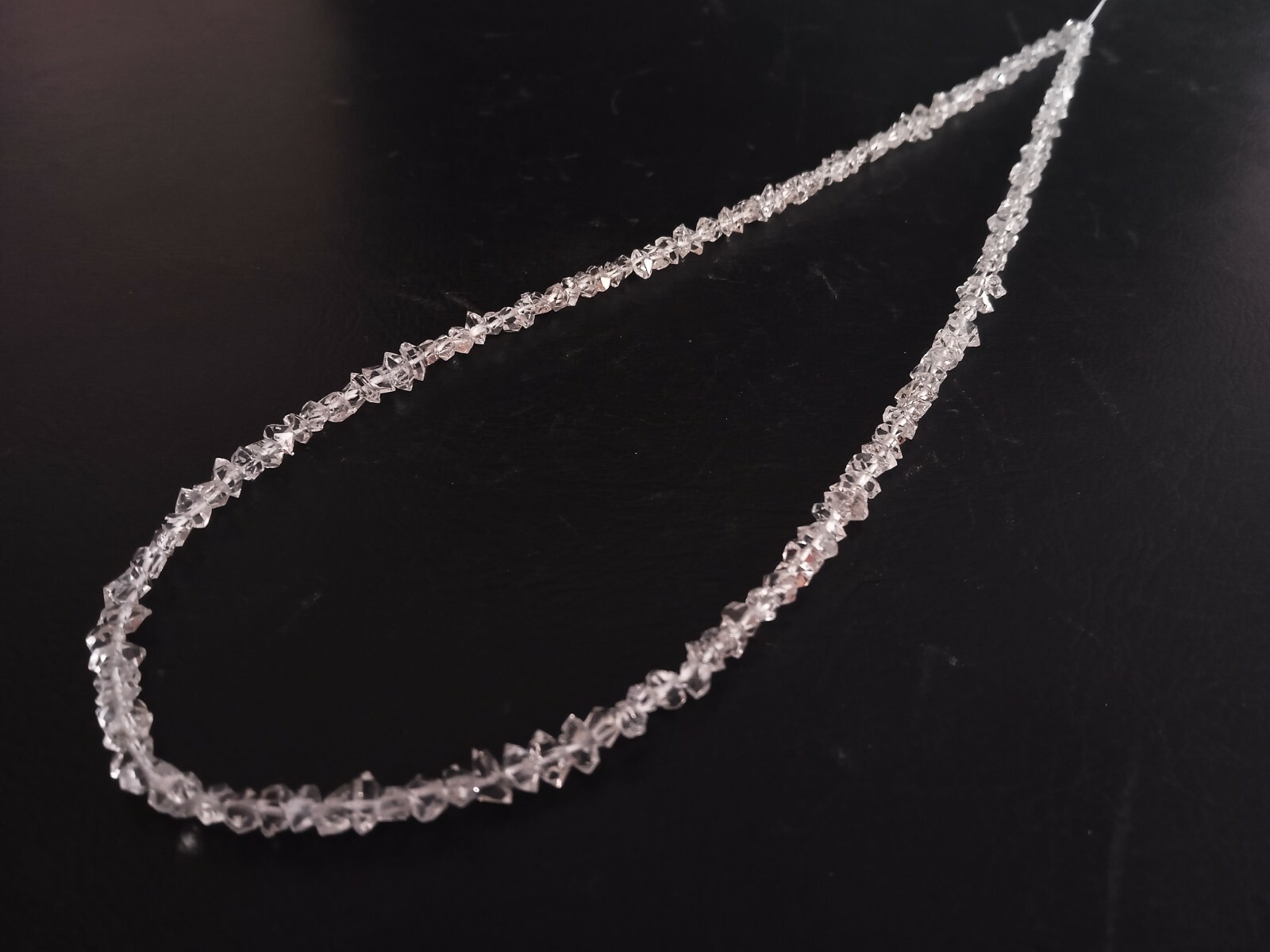 AAA++ HERKIMER DIAMOND QUARTZ 4-5 MM NUGGETS LOOSE GEMSTONE BEADS 7″ STRANDS
