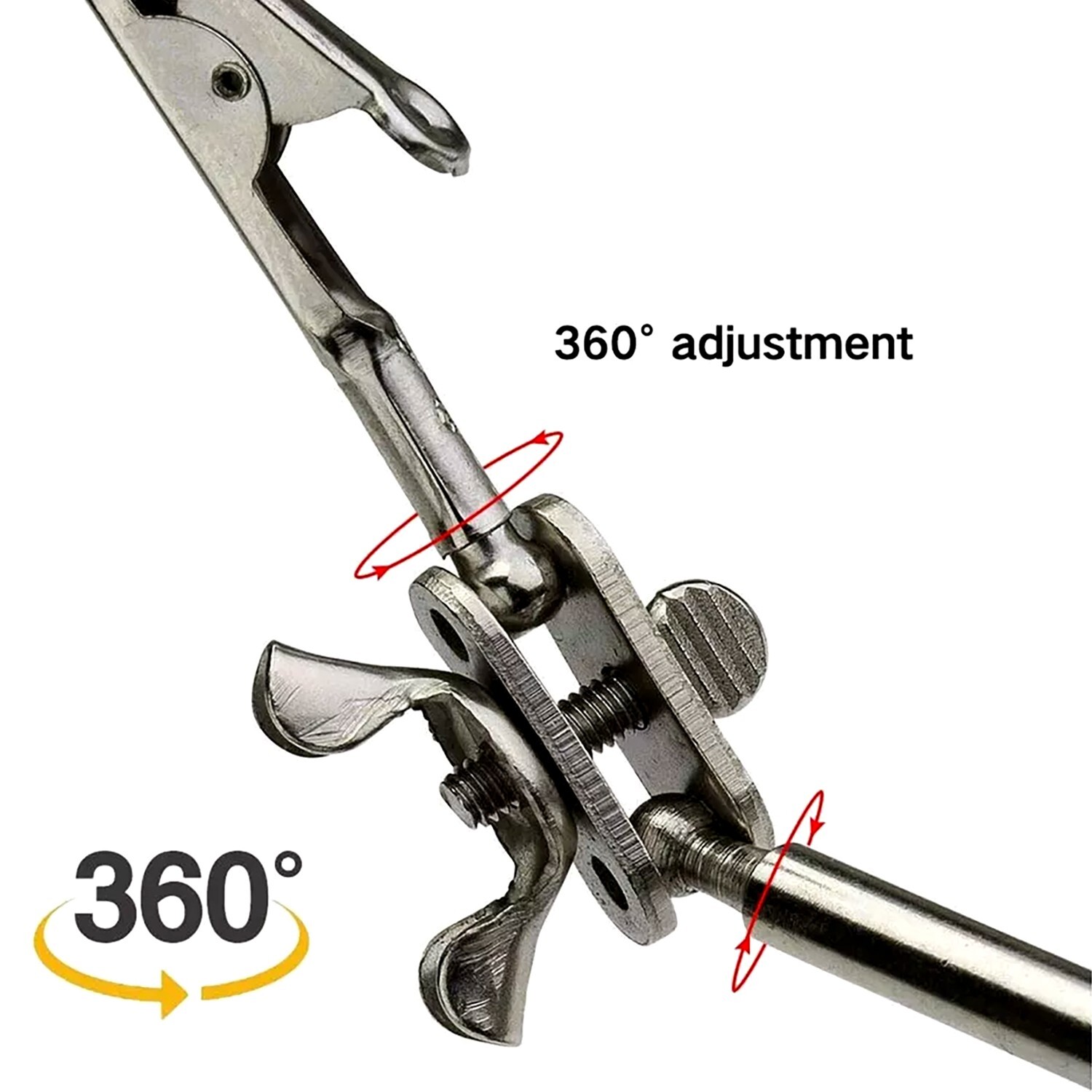 Helping Third Hand Magnifier Soldering Stand Clamp Holder Alligator Clip Tool
