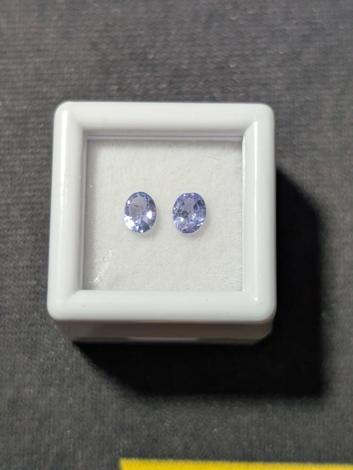 2pc Natural Tanzanite Pair – 4.5×3.5mm Oval – 0.26 TCW Violet Blue Loose Gem