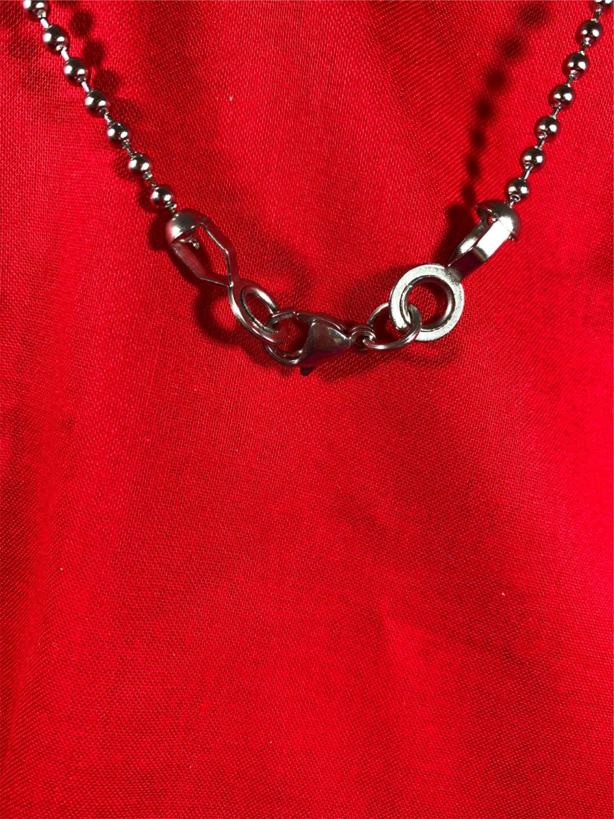 16″-108″ 4mm STAINLESS STEEL SILVER BALL CHAIN WITH A LOBSTER CLAW CLASP