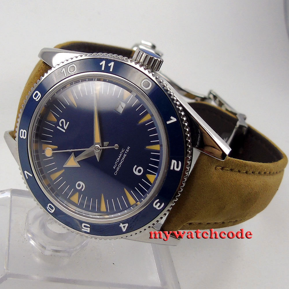 41mm Corgeut sterile blue sapphire glass Japan Nh35A Automatic 10ATM mens Watch