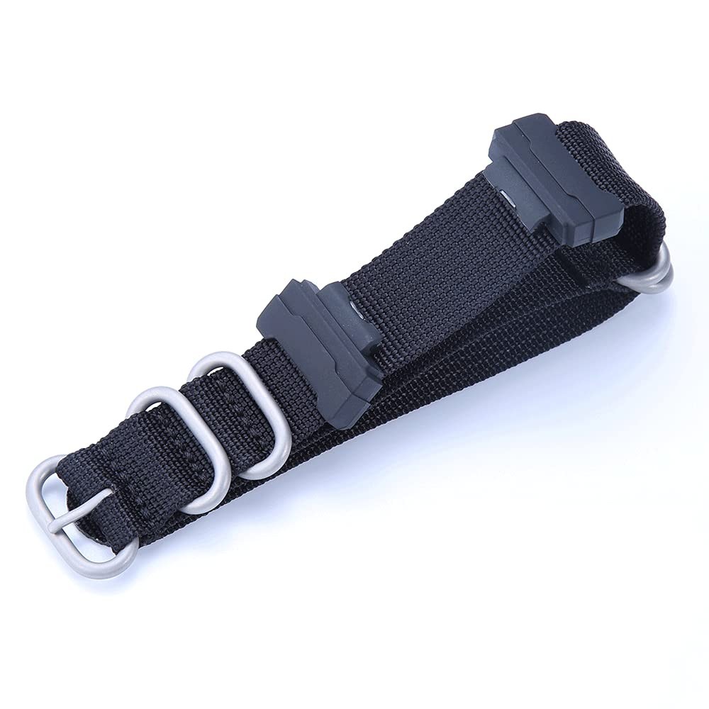 16mm Nylon Watch Strap with Adapters – Replacement Band for Casio Series Watches