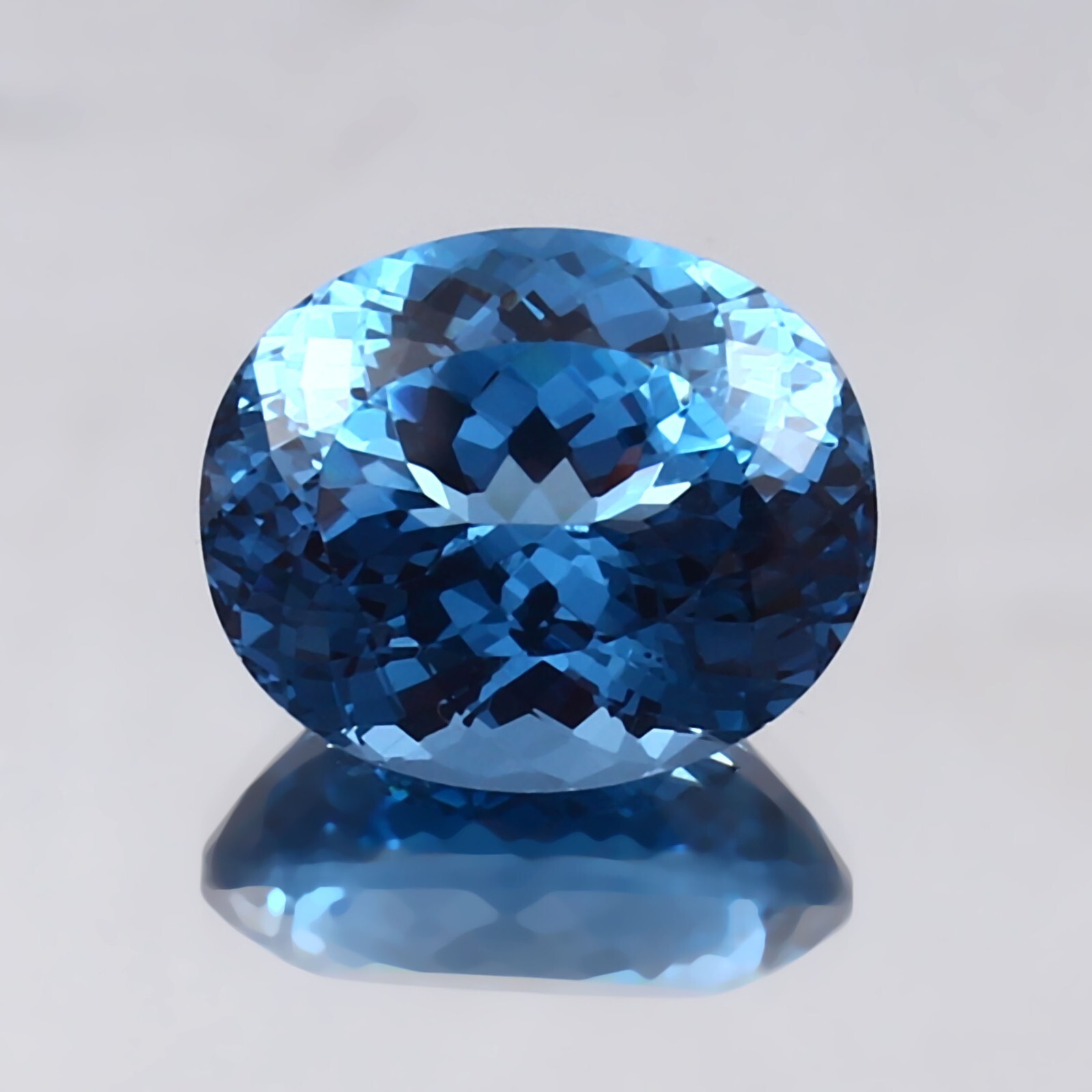 AAA Natural Flawless Santa Maria Aquamarine Loose Oval Gemstone Cut 16×14 MM