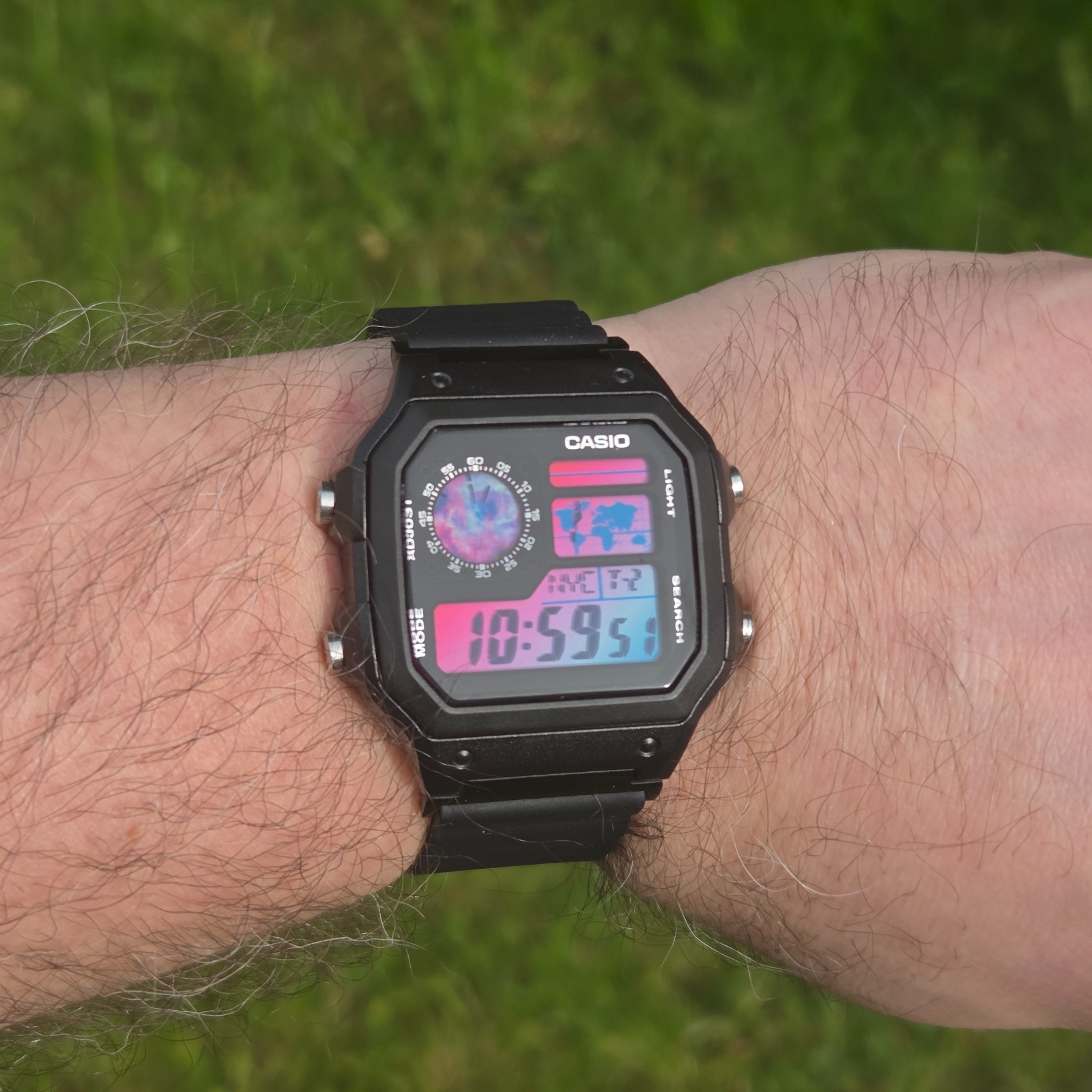 New Casio Royale AE1200 Mod – Event Horizon. Nebula Gradient. Hydromod.