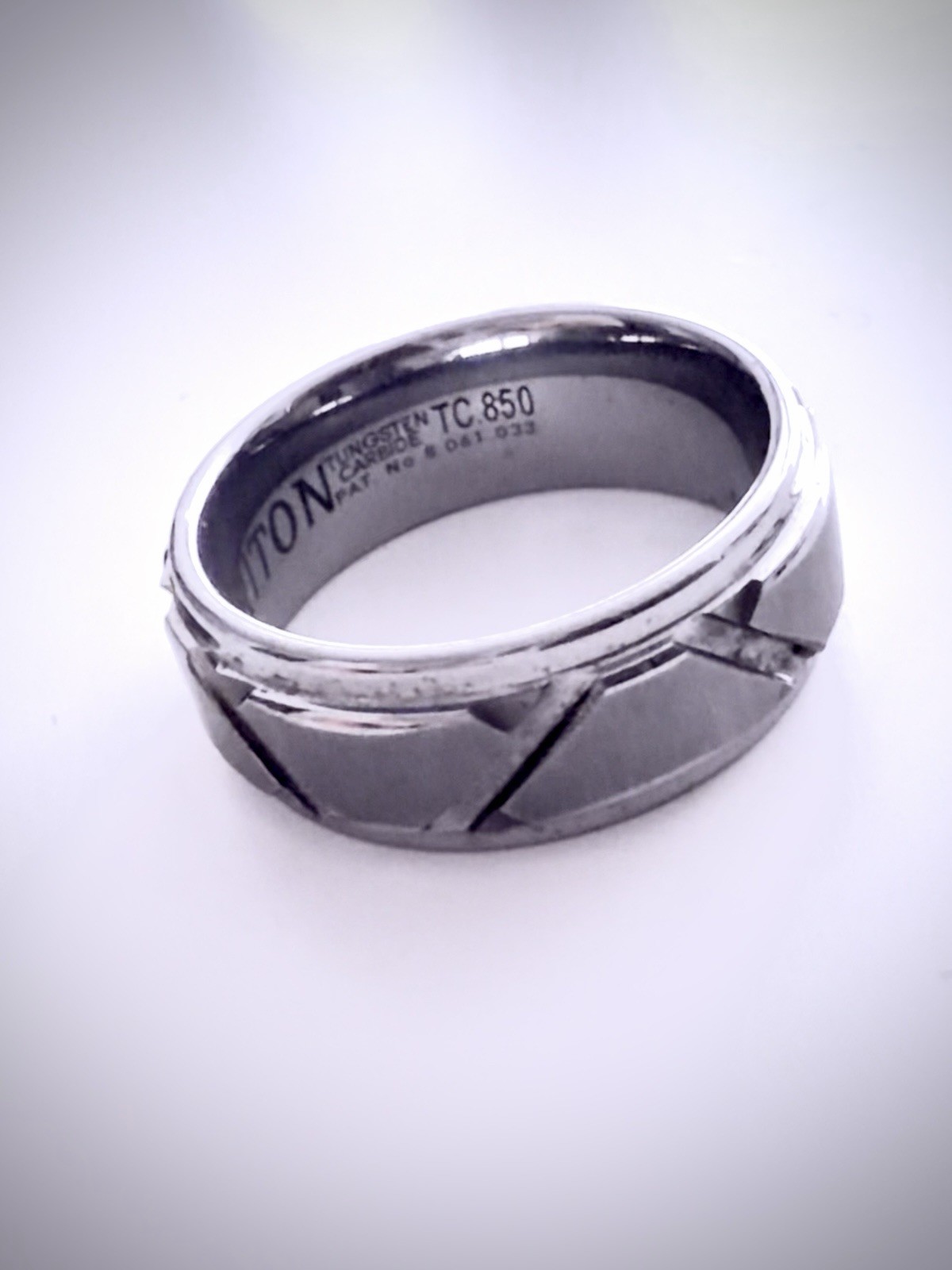 Authentic Triton TC.850 Tungsten Carbide Men’s Wedding Band Ring w/ Kay Jewelers