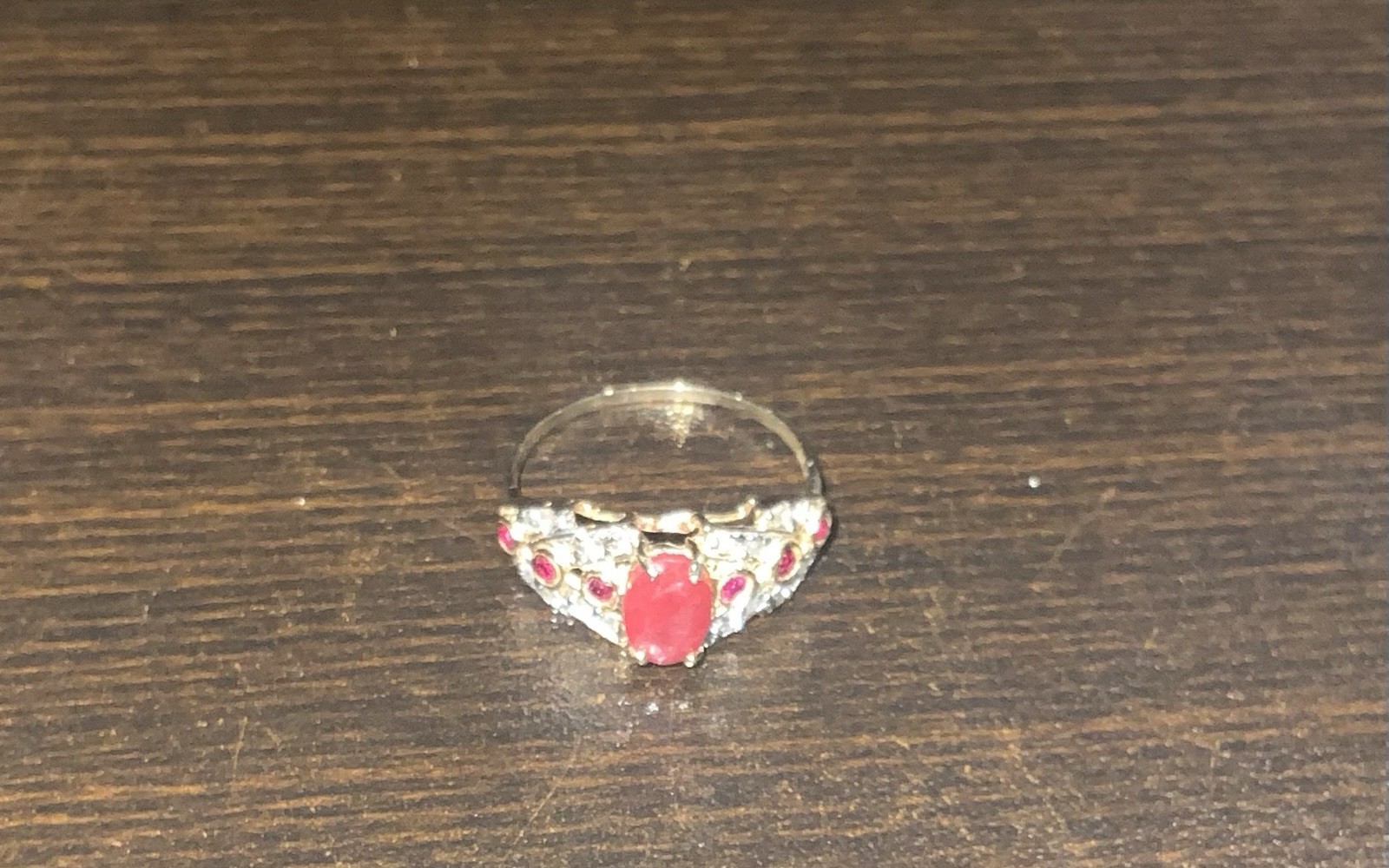 10K Yellow Gold Ruby & Diamond Ring 1.35 CTW Size 7 – New