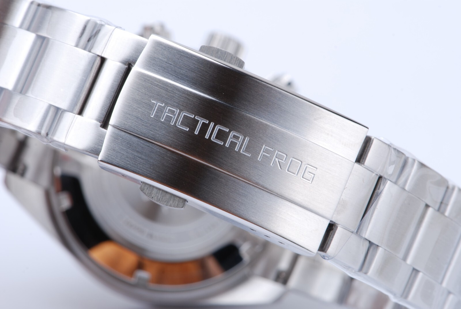 TACTICAL FROG VS75 Quartz Solar Chronograph Watch 41mm Paul Newman Panda 316L C3