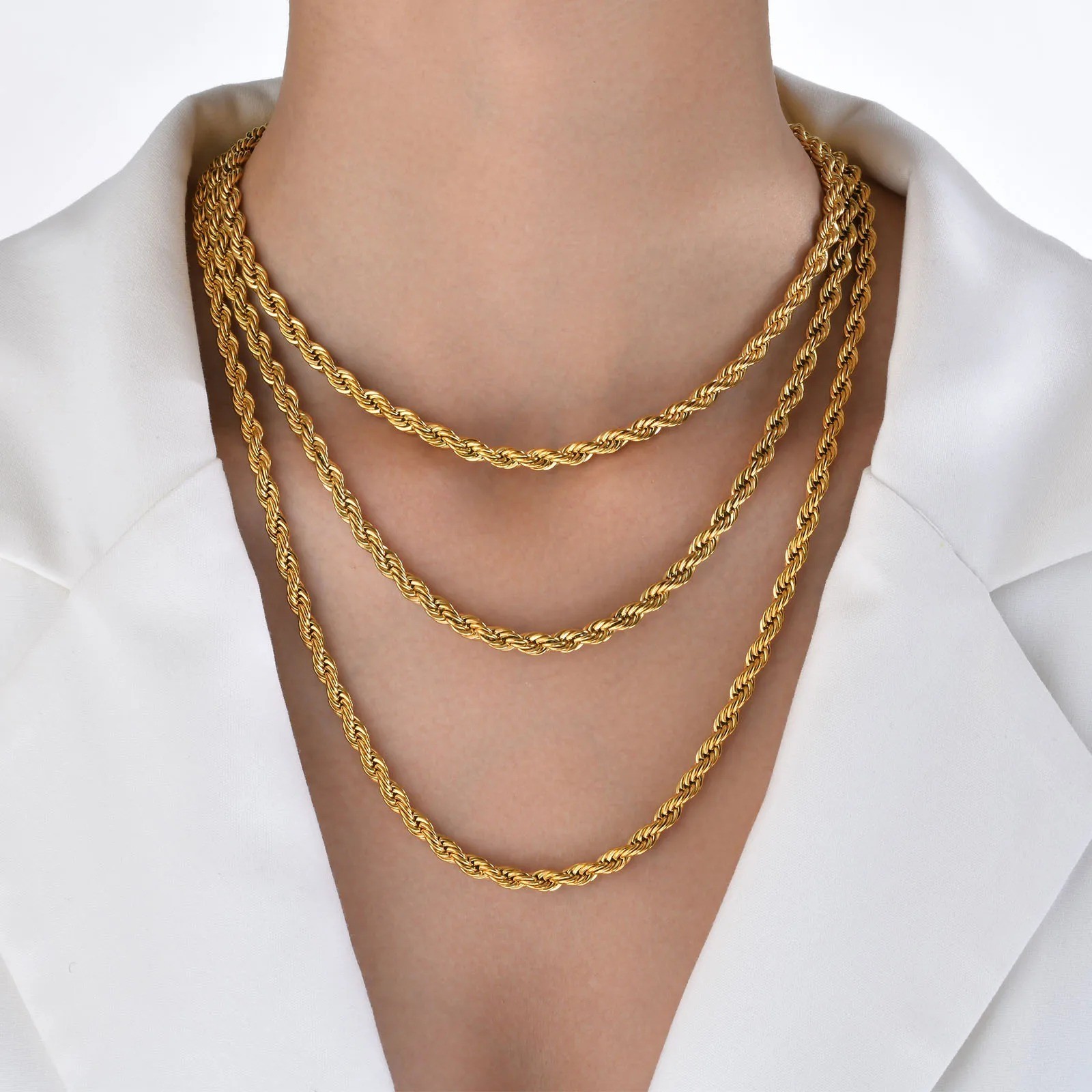 2MM Solid 925 Sterling Silver Italian DIAMOND CUT ROPE CHAIN Necklace Italy