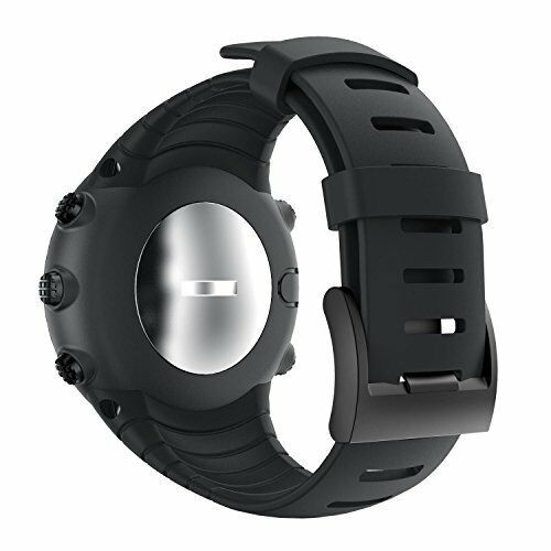 Suunto Core Strap Rubber Replacement Watch band for Suunto Core SS014993000black