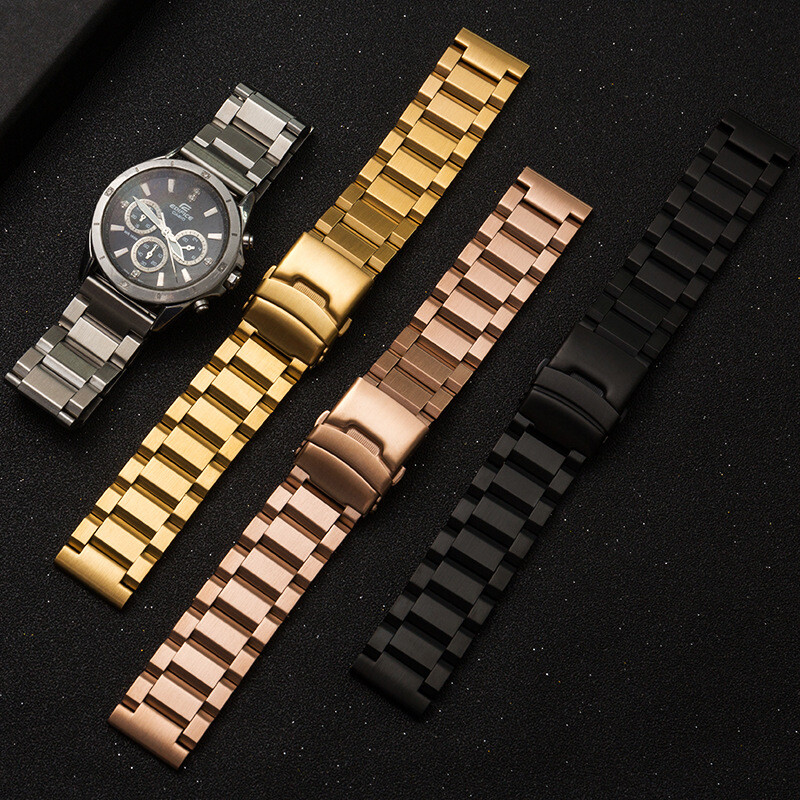 Premium Solid Stainless Steel Watch Band Strap Metal 18mm-25mm Unisex Universal