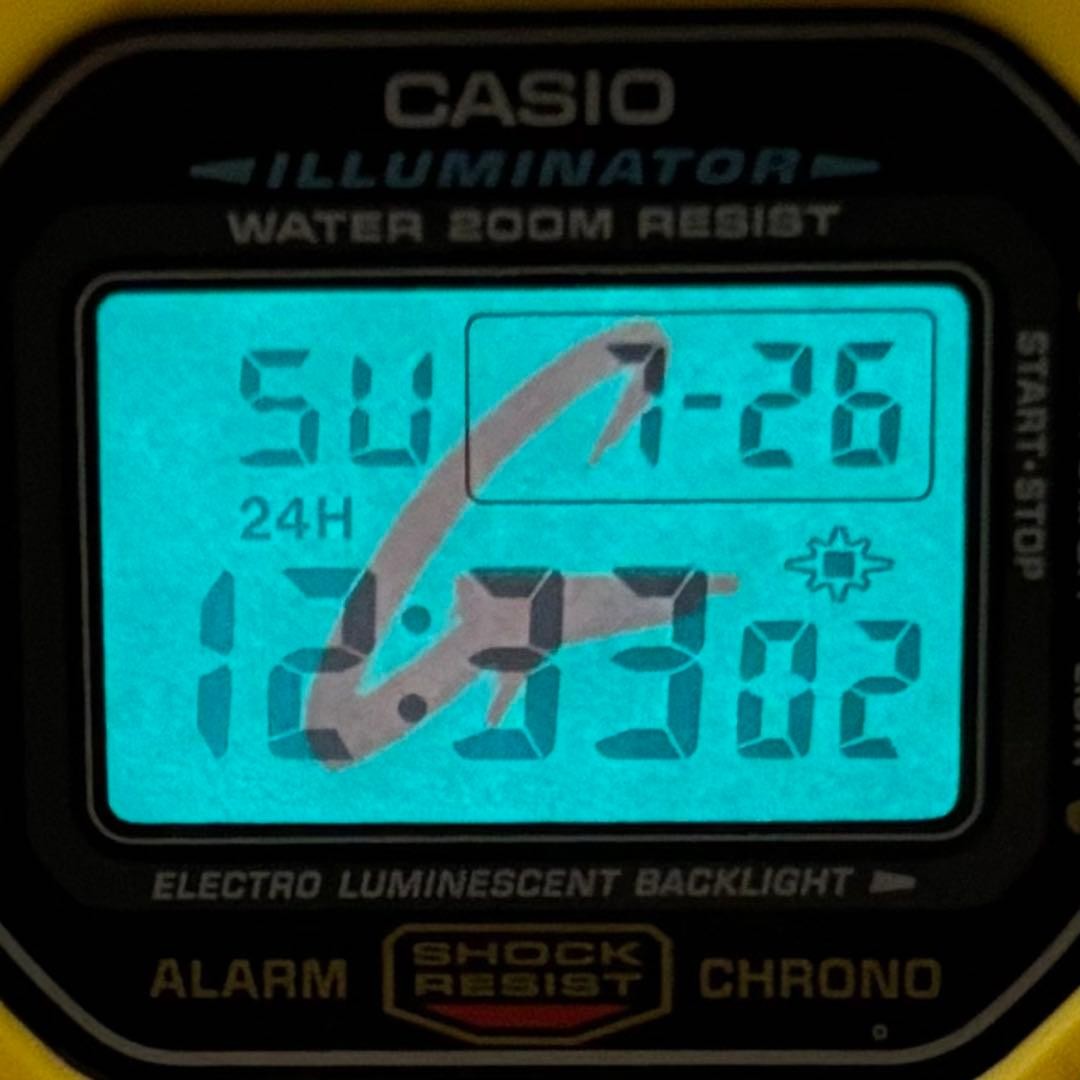 CASIO G-SHOCK DW-5600E Yellow LED Digital Watch Waterproof