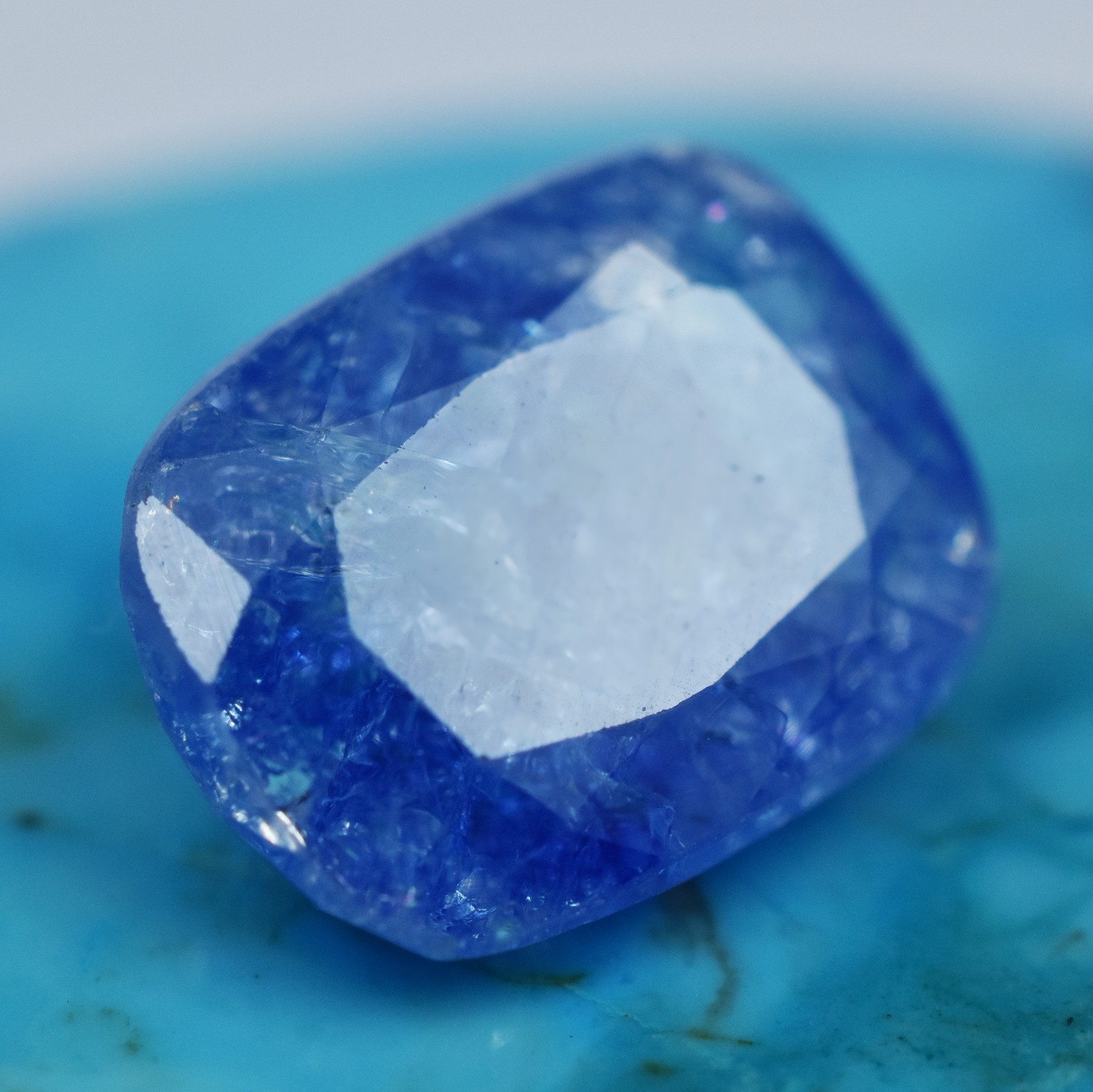 Natural CERTIFIED Blue Sapphire 6.80 Carat Cushion Shape Loose Gemstone