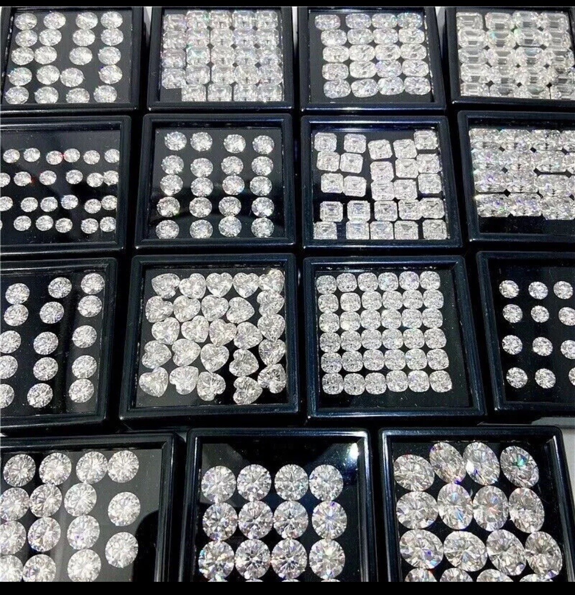 GRA Certified Loose Moissanite Trillion Cut Stones D VVS1 All Sizes