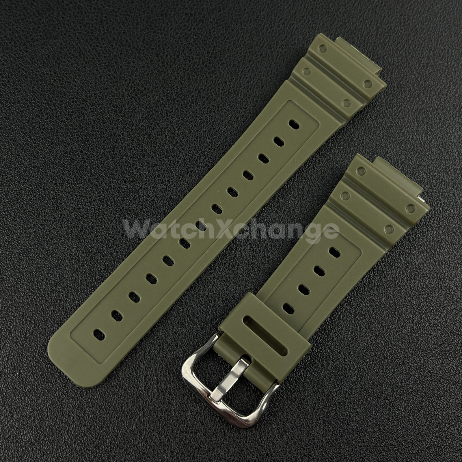 Green Watch Strap For G-SHOCK Replacement Rubber Band CASIO GA2100 GA2110 16mm