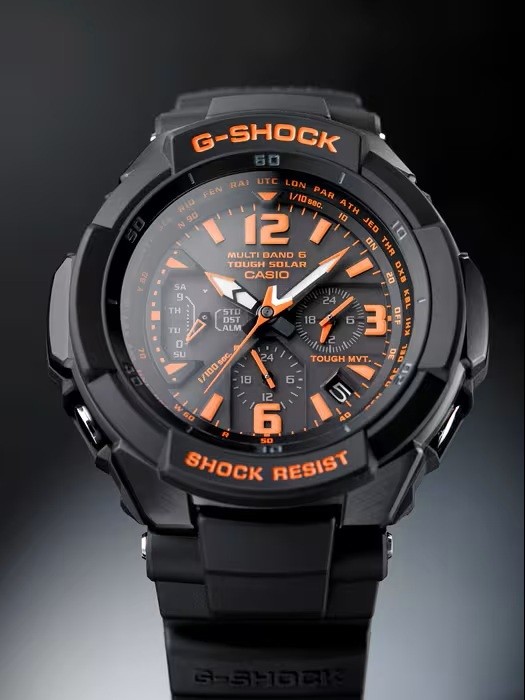 CASIO G SHOCK GRAVITYMASTER GW 3000B 1AJF Tough Solar world six stations radio r