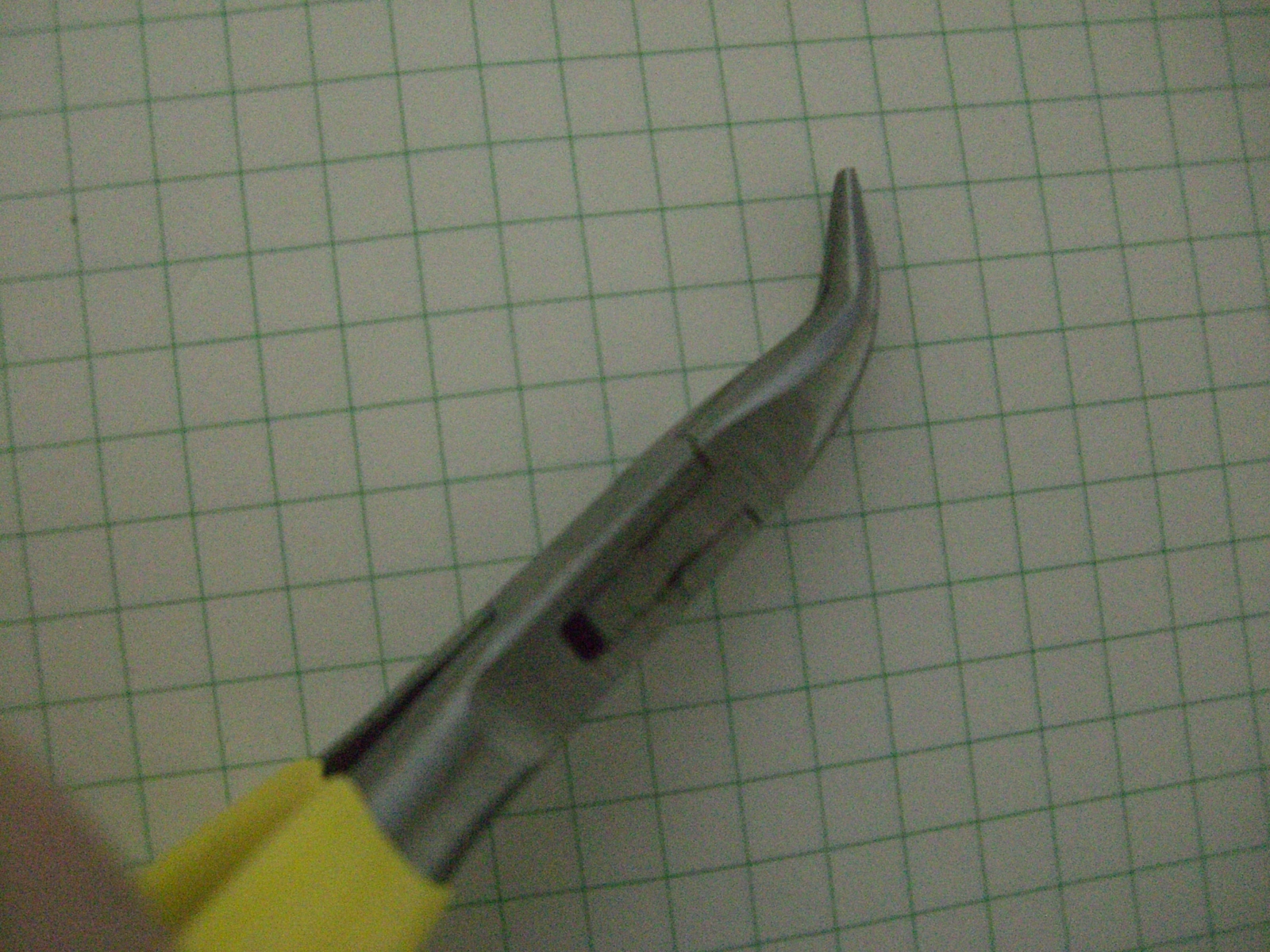 FavoriteUSA MINIATURE BENT NOSE SETTING PLIER SMOOTH JAWS 4-1/2″ HIGH QUALITY