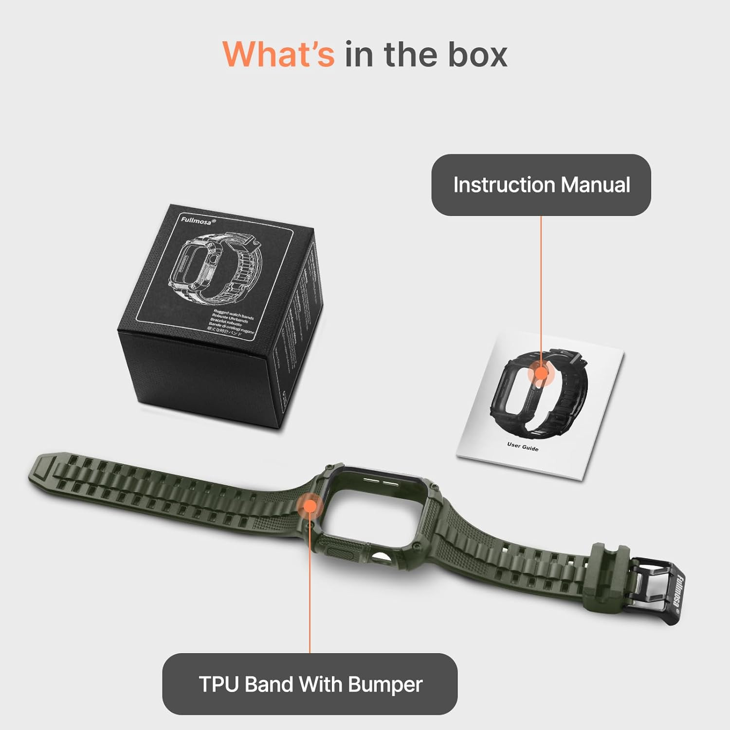 Band with Case for Apple Watch 41/40Mm | TPU Strap Fits Iwatch Series9/8/7/6/5/4