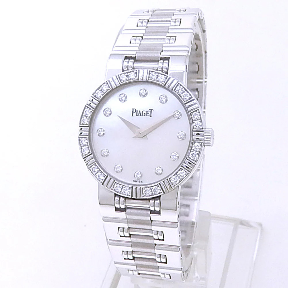 Piaget Mini Dancer 18k White Gold Diamonds Mother of Pearl Ladies Watch P10215