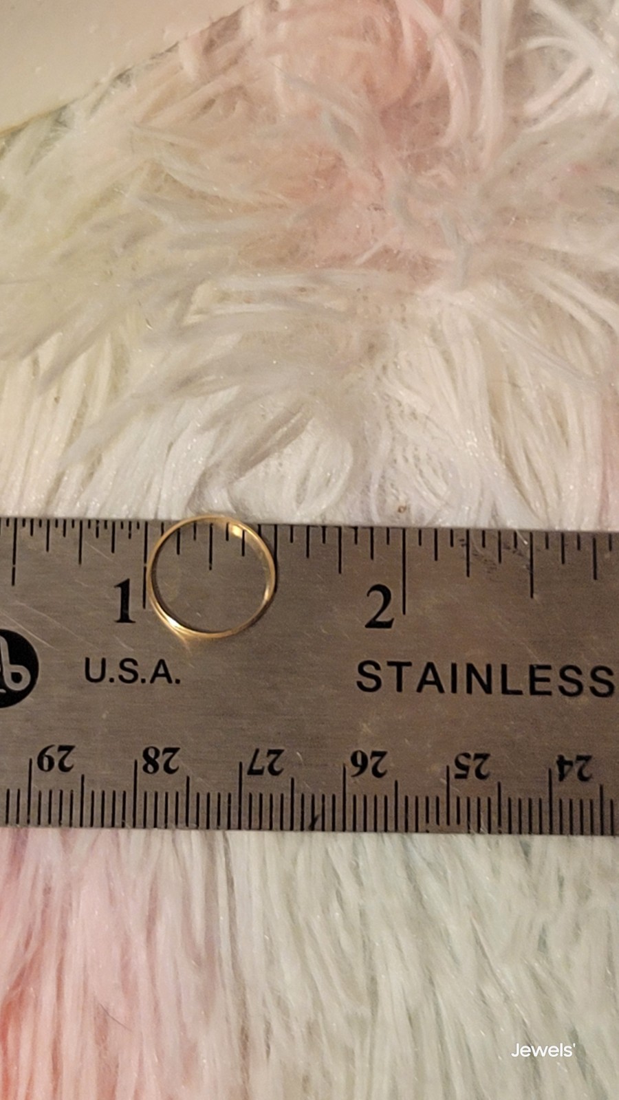 Baby Keepsake Ring 14K Yellow Gold Thin Band 1mm Band Width, No Stone