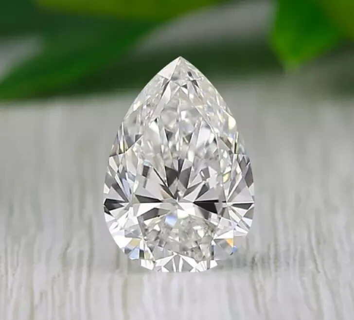 Loose CVD Lab Grown Diamond 5 x 7 MM Pear D Color IF CLARITY Certified Diamond