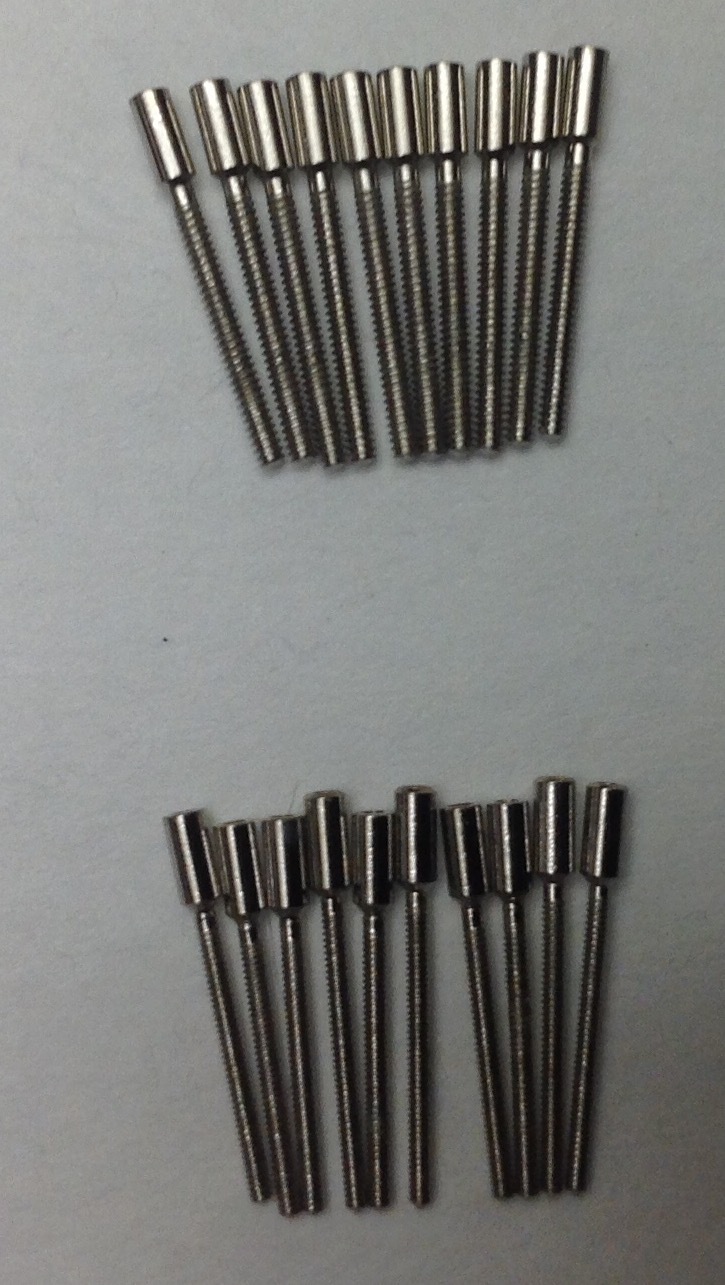 20 Watch Stem Extender/Extensions 0.9MM and 0.7MM 10pec each Stainlees steel