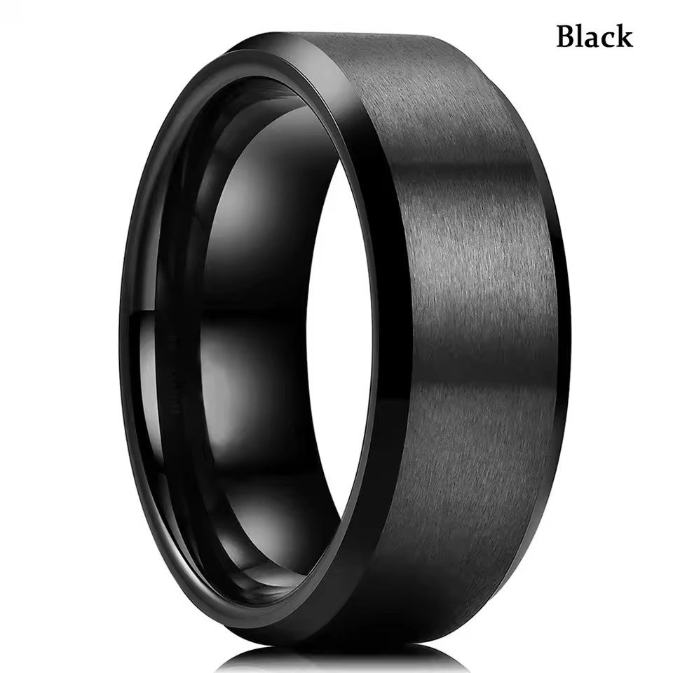 Tungsten Carbide Wedding Band Ring Brushed Silver Mens Jewelry Size 5-17 + Half