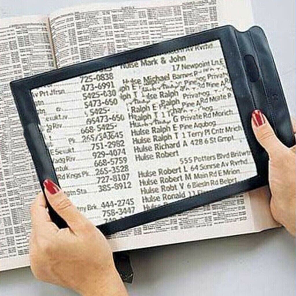 Full Page Magnifier Sheet 4x Big Large Magnifying Glass Reading Book Aid Lens ^^
