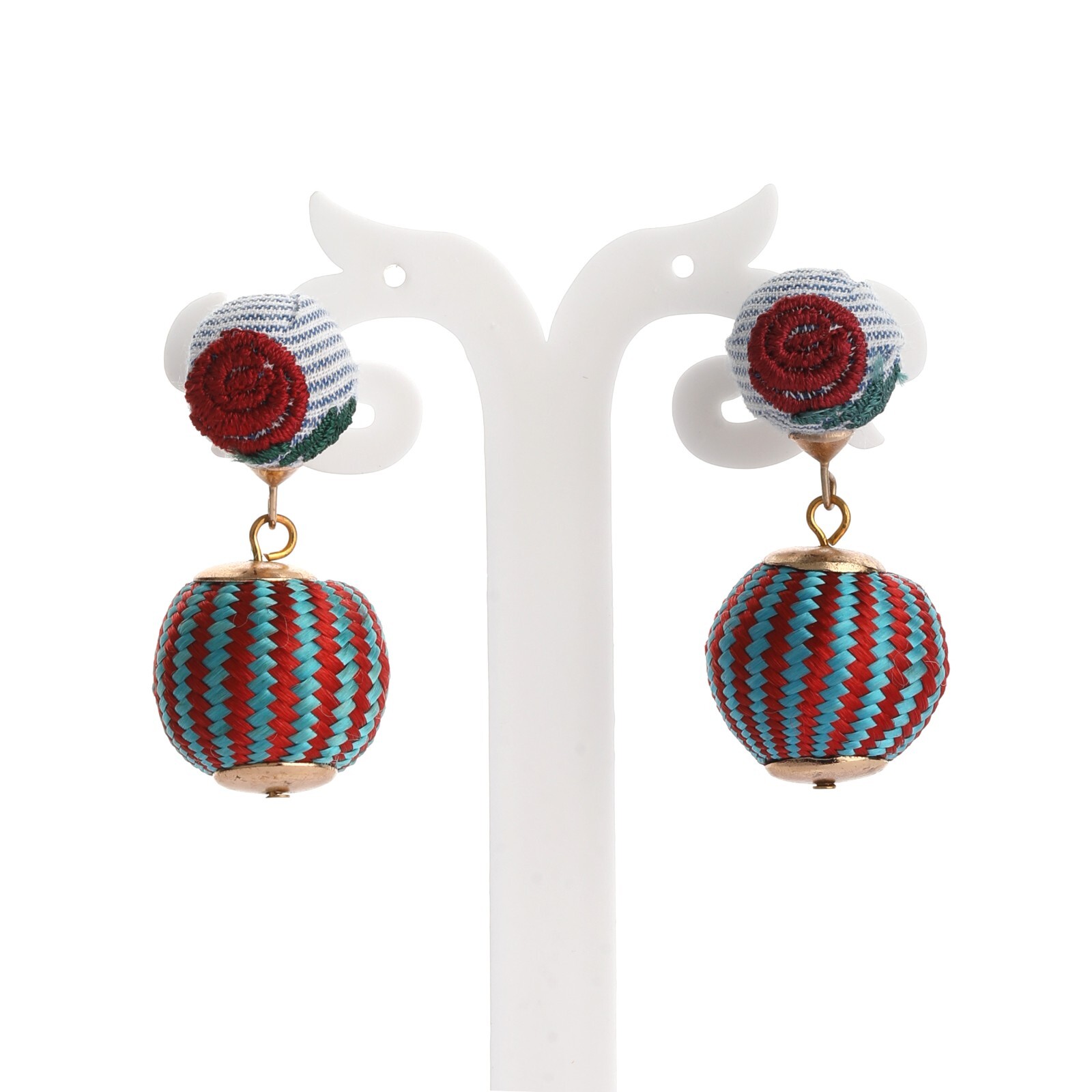 Handmade Ball Shape Multicolor Drop Dangle Fashion Earring