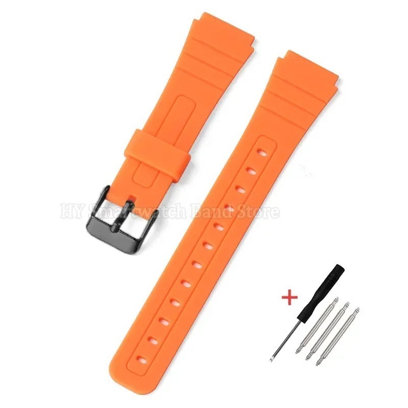 18mm Silicone Soft Watch Strap for Casio F91W F105/108 A158/168 W800H SGW400 AE1