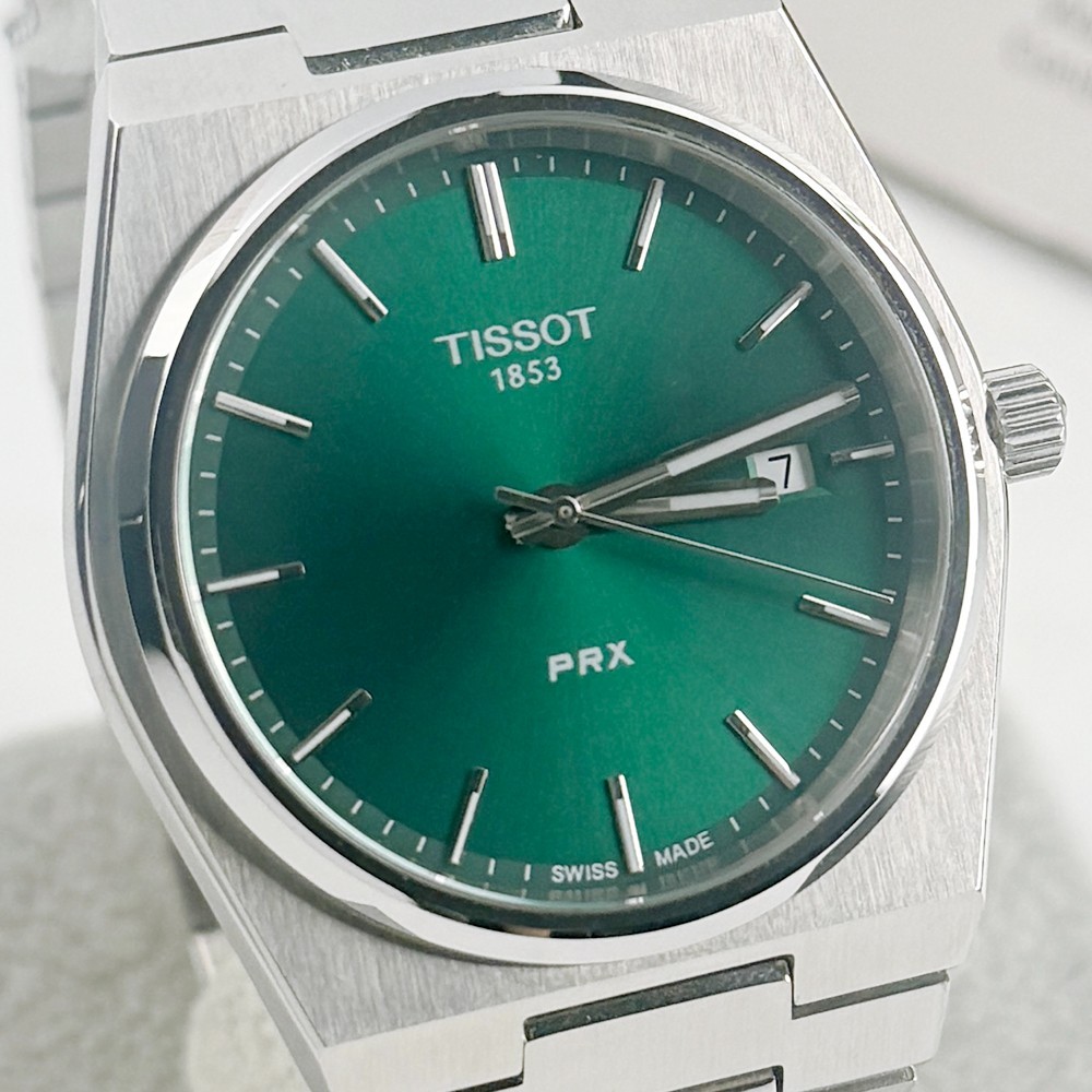 Tissot PRX Green Dial Stainless Men’s Quartz Watch 40mm – T137.410.11.091.00