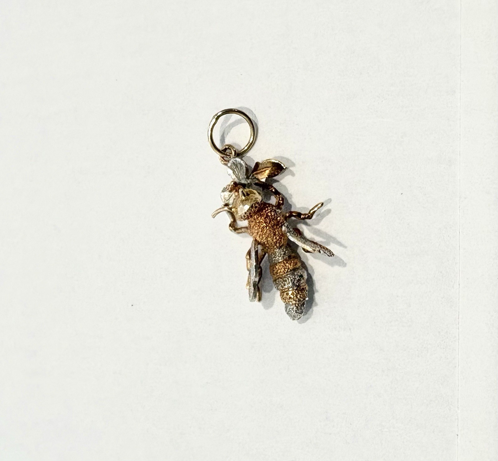 Insect Charm Pendant Metal Gold & Silver Tone No Stone Unisex Adults