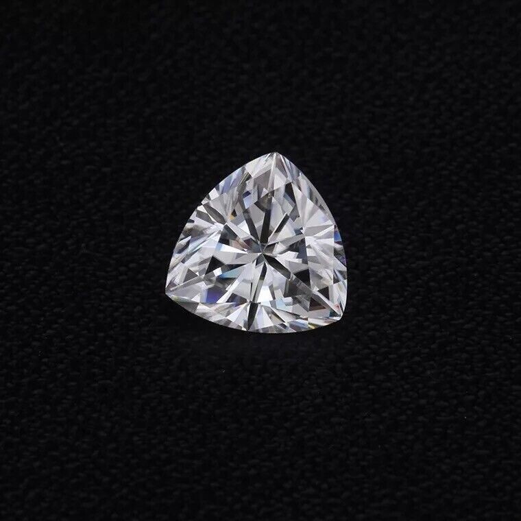 GRA Certified Loose Moissanite Trillion Cut Stones D VVS1 All Sizes