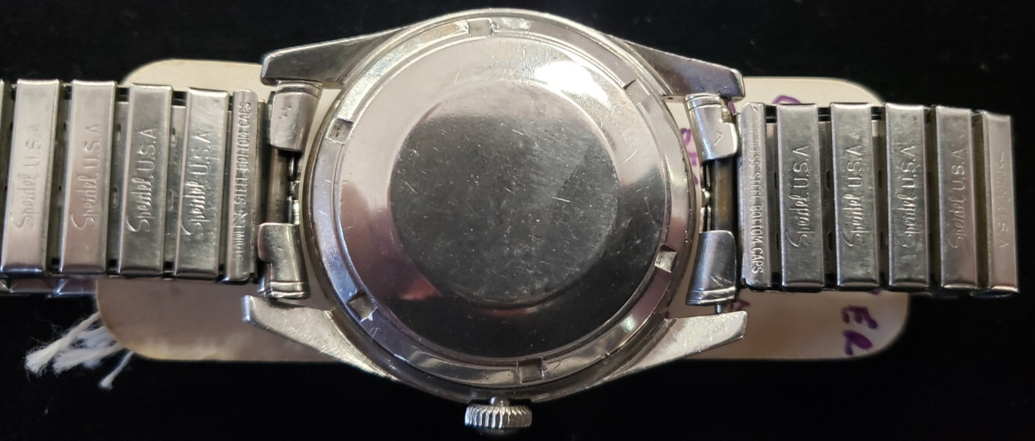 Gents White Wittnauer C11ka Automatic Date Cleand OILED Serviced. New Stem.