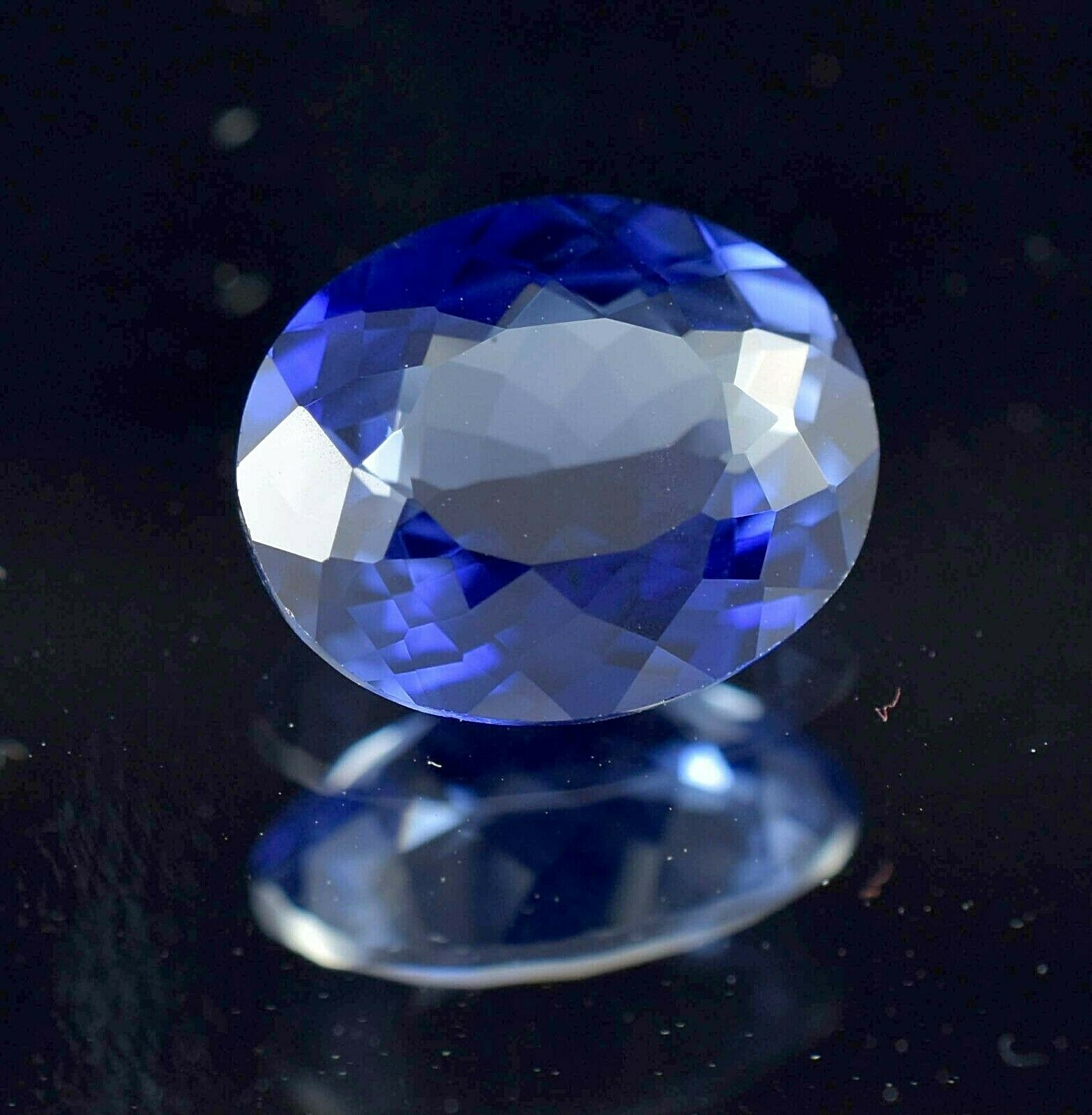 AAA Natural Flawless Ceylon Blue Sapphire Loose Oval Gemstone Cut 12×10 MM