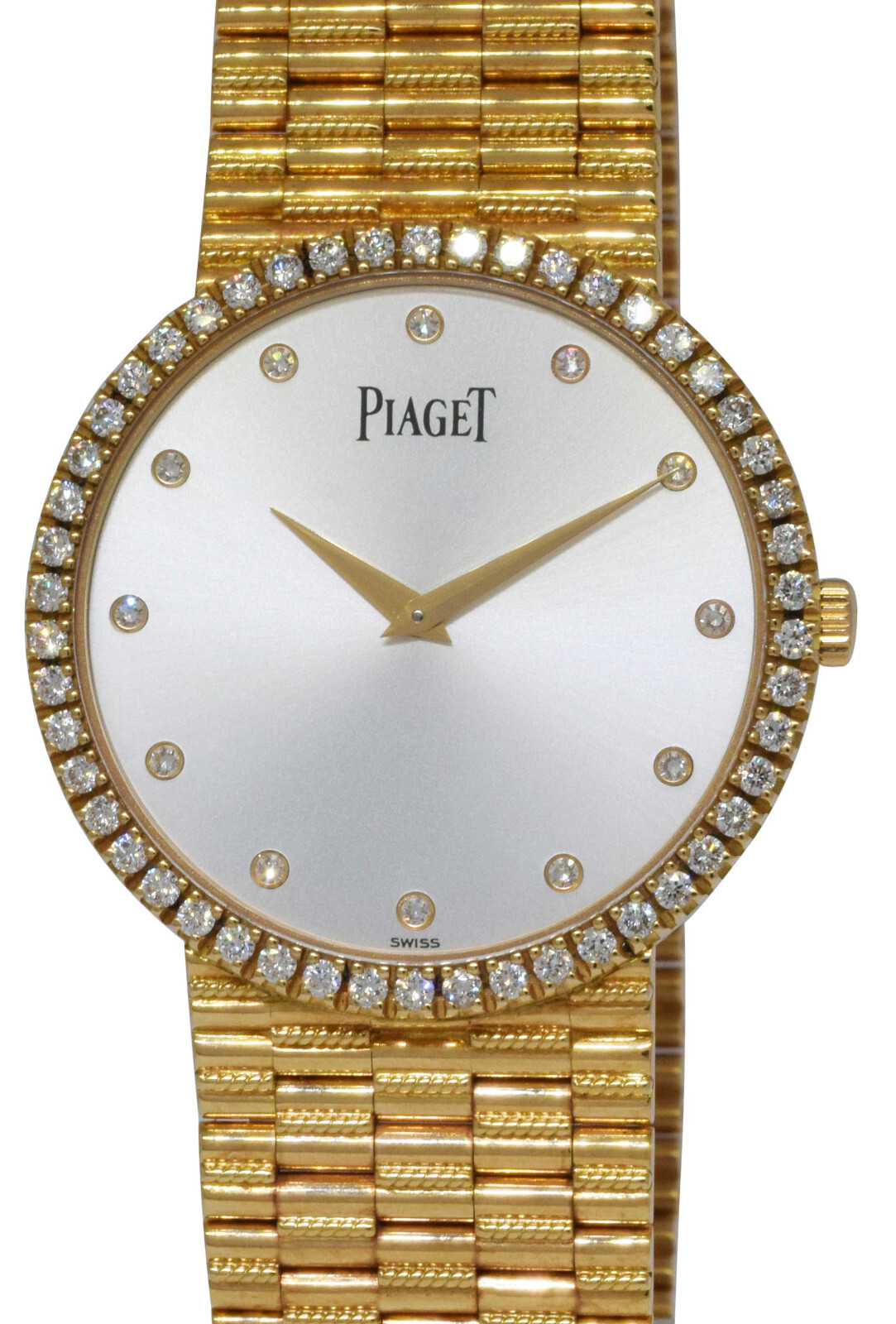 Piaget Dancer Traditional 18k Yellow Gold Diamond 32mm Manual Watch P10491