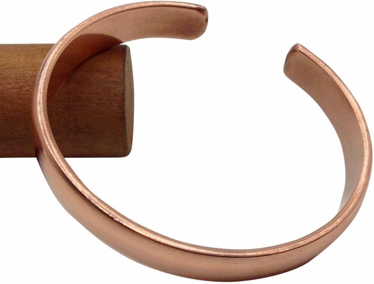 Authentic Hand Forged Copper Bracelet with Adjustable Sizes, Made in Nepal