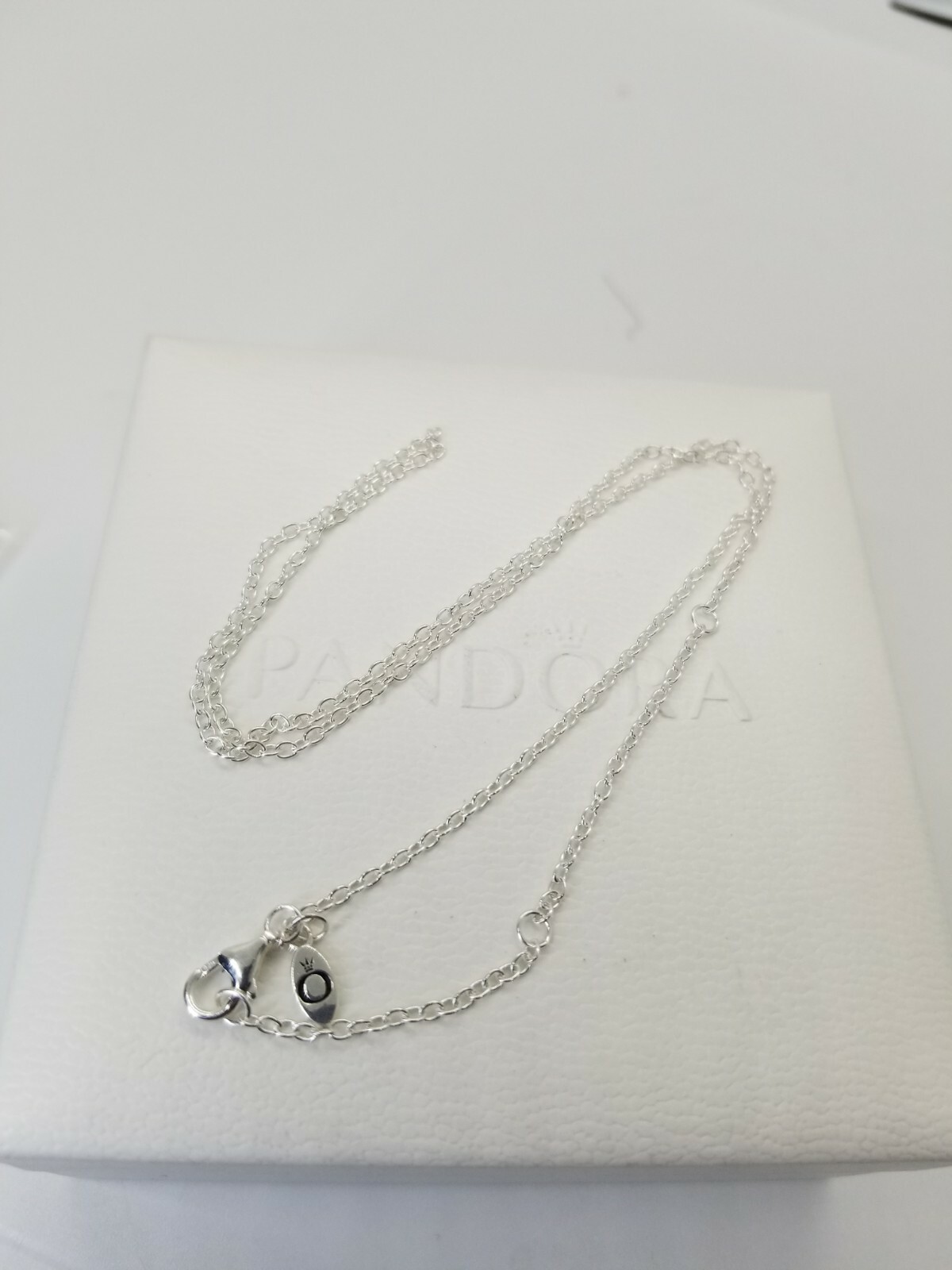 AUTHENTIC PANDORA NECKLACE STERLING SILVER CHAIN #590412-45 w/POUCH