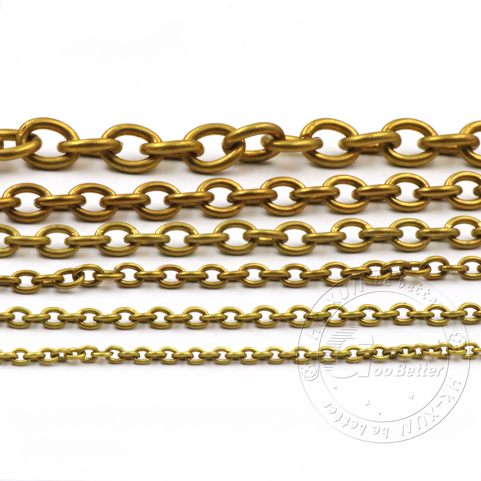 Solid Brass Chain 4-15mm Width Necklace Jewelry Bags Craft Chain Sold Per Meters
