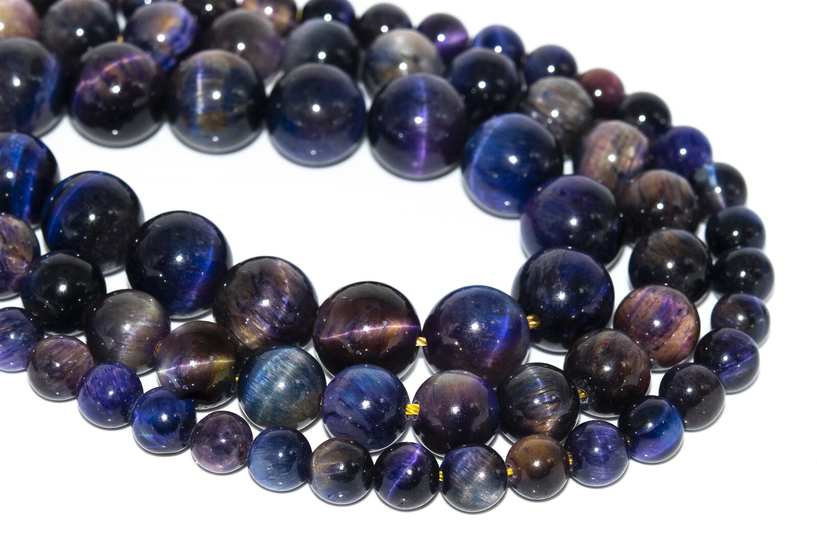 Cat Eye Galaxy Sky Night Tiger Eye Beads Grade AAA Round Loose Beads 6/8/10MM