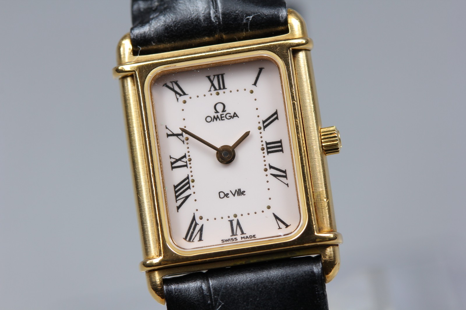 1984 *N MINT* OMEGA De Ville Cal.1455 591.0336 Gold Roman Women’s Vintage Watch
