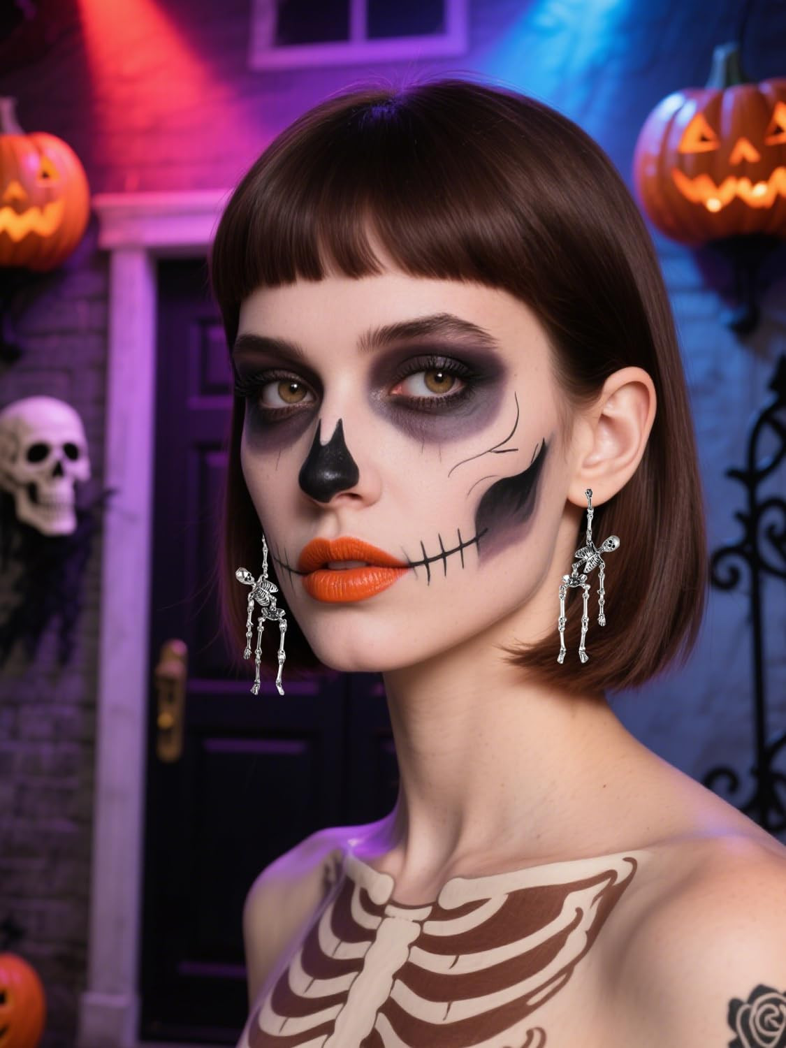 Halloween Earrings, Drop Dangle Earrings for Women Fun Halloween Holiday Costume