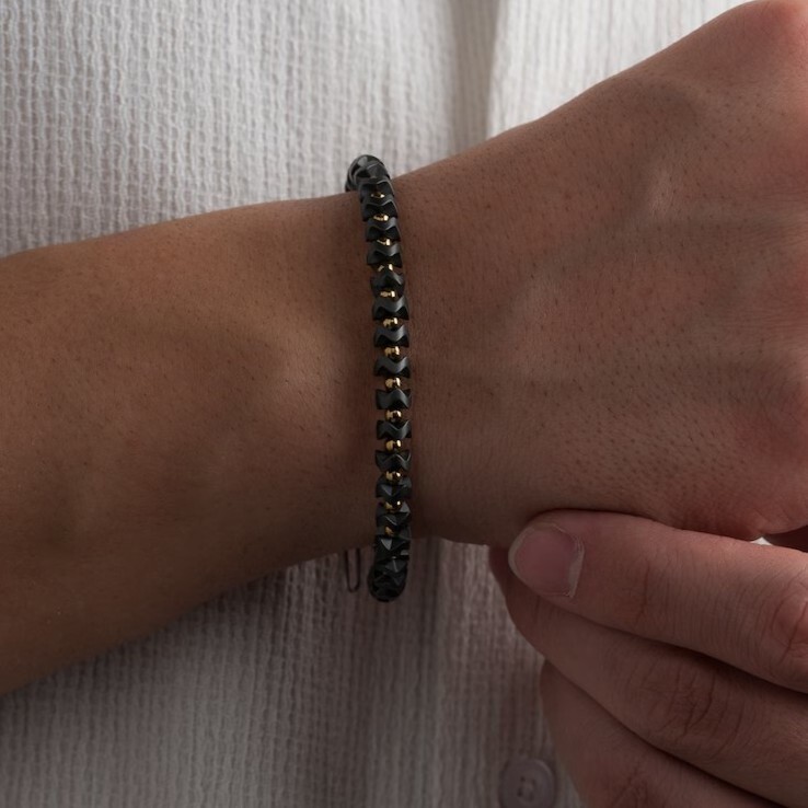 Natural Hematite Healing Protection Powerful Men’s Women Lucky Bracelet Gift